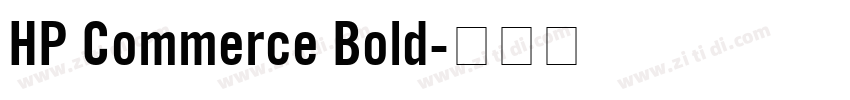 HP Commerce Bold字体转换